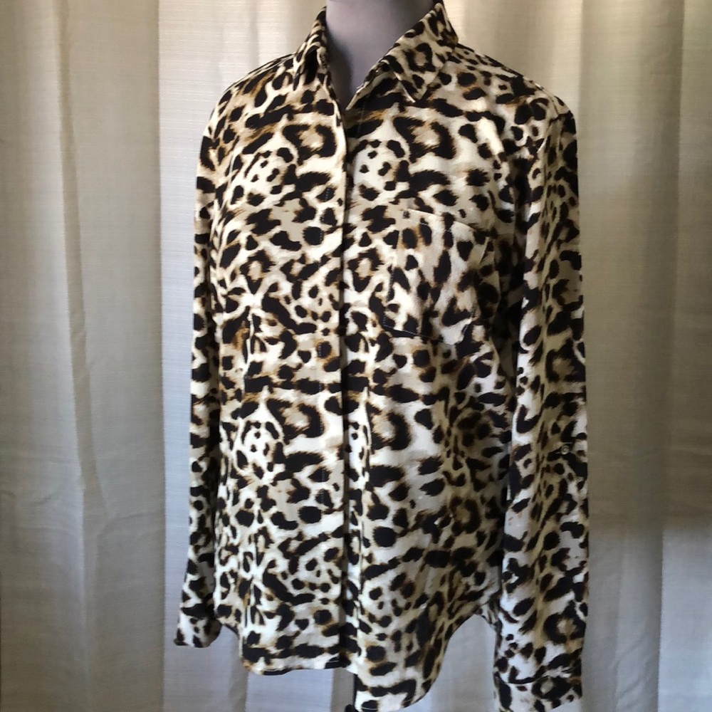 Leopard print blouse